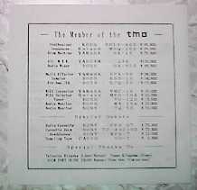 Back of My Original Record